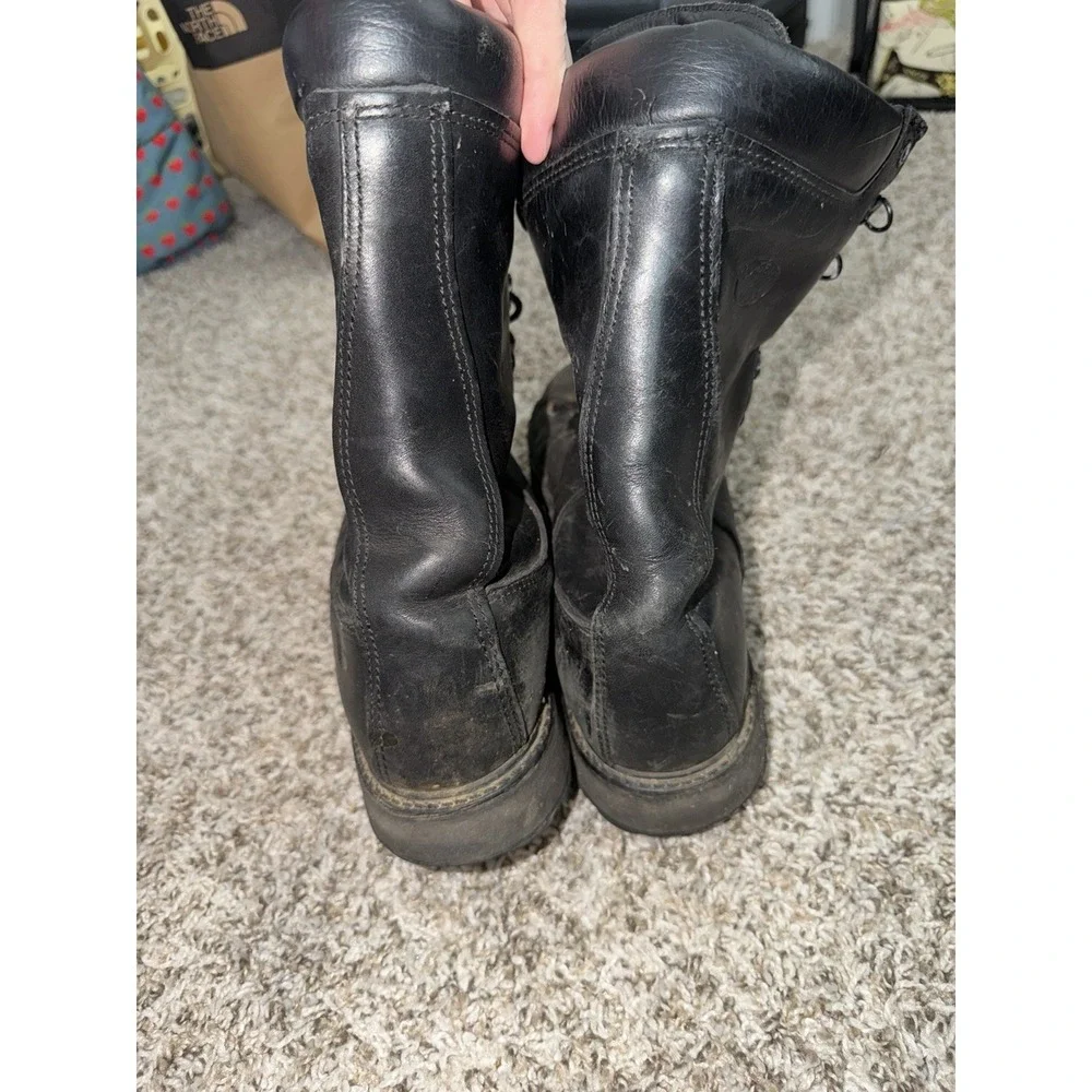 Matterhorn Men's Military Boots Size 9.5 Black Leather Combat GoreTex Thinsulate